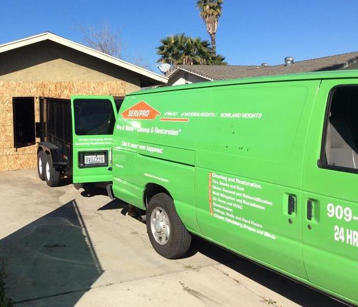 Logo and SERVPRO truck